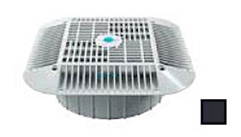 AquaStar 14" Square Grate with Double Deep Mud Frame/Sump for Optional Secondary Drain (VGB Series) | Light Gray | 914103A