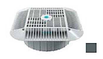 AquaStar 14" Square Grate with Double Deep Mud Frame/Sump for Optional Secondary Drain (VGB Series) | Black | 914102A