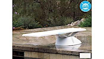 Inter-Fab Edge Base with Edge aquaBoard Board Complete | 8' White with White Top Tread and White Base | EDGE8WW-KIT