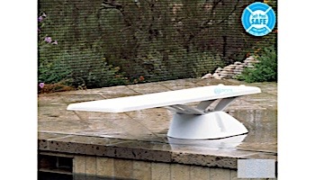 Inter-Fab Edge Base with Edge AquaBoard Board Complete | 8' Gray with Gray Top Tread and Gray Base | EDGE8-9-KIT