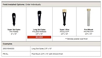 FX Luminaire BD LED Top Assembly Copper Finish Pathlight | BDLEDTACU