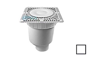 AquaStar 9" Sun Grate with Vented Riser Ring with 4" Spigot | SUN9WR101C
