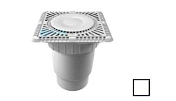 AquaStar 9" Grate with Riser Ring with 6" Spigot | SUN9WR101E