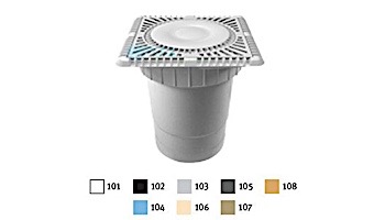 AquaStar 9" Sun Grate with Riser Ring with 6" Socket | SUN9WR101F