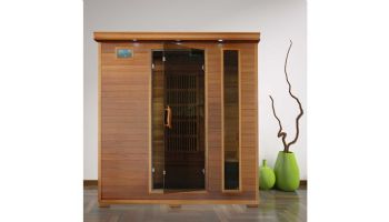 HeatWave Klondike 4-Person Cedar Infrared Sauna with 9 Heaters | SA1318