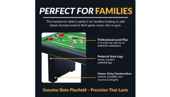 Hathaway Renegade 54-In Bumper Pool Table | Slate | Black with Green Felt | NG2404PG BG2404PG