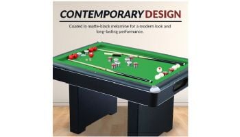 Hathaway Renegade 54-In Bumper Pool Table | Slate | Black with Green Felt | NG2404PG BG2404PG