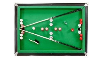 Hathaway Renegade 54-In Bumper Pool Table | Slate | Black with Green Felt | NG2404PG BG2404PG