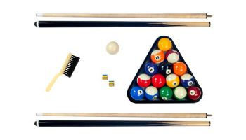 Hathaway Hustler 7-Ft. Pool Table with Ball Return | Black with Blue Felt | NG2515PB BG2515PB