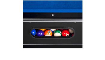 Hathaway Hustler 7-Ft. Pool Table with Ball Return | Black with Blue Felt | NG2515PB BG2515PB