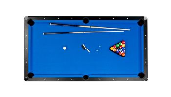 Hathaway Hustler 7-Ft. Pool Table with Ball Return | Black with Blue Felt | NG2515PB BG2515PB