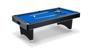 Hathaway Hustler 7-Ft. Pool Table with Ball Return | Black with Blue Felt | NG2515PB BG2515PB