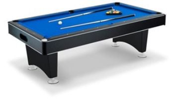 Hathaway Hustler 7-Ft. Pool Table with Ball Return | Black with Blue Felt | NG2515PB BG2515PB