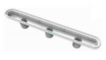 AquaStar 32" PVC Channel Drain 3 Port Sump Only with Plaster Shield (VGB Series) | White | 32CDP101 32CDPK101