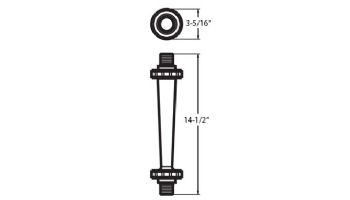 Blue White F-451 Series Flow Meter | In-Line Vertical Mount | PSI 150 2-20GPM | F-451002LHBPN