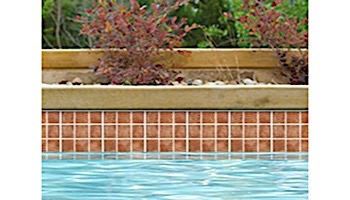 National Pool Tile Geosheen 2x2 Series | Rust | GEORUST2X2
