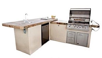 Lion Premium Grill Islands Commercial Q with Stucco Natural Gas | 90116NG