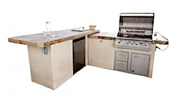 Lion Premium Grill Islands Commercial Q with Stucco Natural Gas | 90116NG