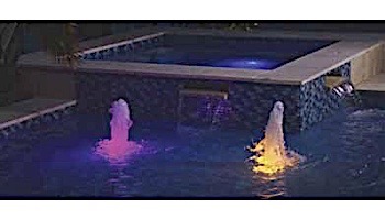 Pentair ColorCascade® LED Light Bubbler | 8-Colors 100' Cord | 580006