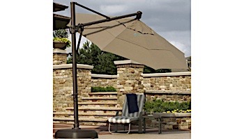 Bimini Cantilever Umbrella | 11ft Octagon | Sunbrella Acrylic Terra Cotta | NU5280