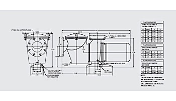 Pentair C Series Standard Efficiency Commercial Bronze Pump High Head with Strainer | 3 Phase | 200-208V 5HP | CHK-50 | 347941