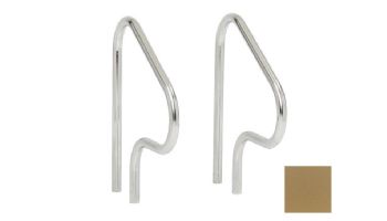 S.R.Smith 30" Figure 4 Residential Handrail Pair | 304 Grade Stainless Steel | 1.90" OD | .065" Wall | Taupe | F4H-100-VT