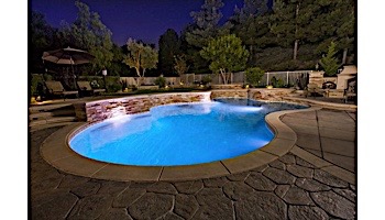 J&J Electronics ColorSplash XG Series Color LED Pool Light | 12V 30' Cord | LPL-F2C-12-30-P