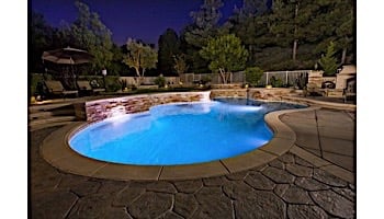 J&J Electronics ColorSplash XG Series Color LED Pool Light | 12V 100' Cord | LPL-F2C-12-100-P