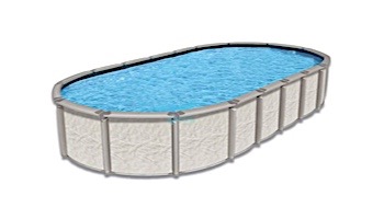 Azor 15'X30' Oval 54" Tall Pool with Skimmer | Pool Only | PAZO-YE153054RRRRRRI10