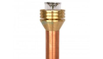 FX Luminaire Petite Fixture Zone Dimming 1LED 12" Riser Assembly | Copper | PZD1LED12RACU