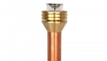 FX Luminaire Petite Fixture Zone Dimming 1LED 12" Riser Assembly | Copper | PZD1LED12RACU