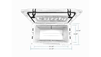 Grizzly 60 Beverage Cooler | Red | G60RED | 400023
