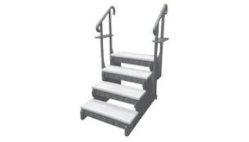 Confer Plastics Signature Spa Steps 4 Tread 74" Redwood | SSS74-4-R