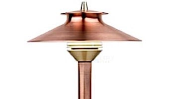 FX Luminaire DM 1 LED Path Light | Copper | 12" Riser | DM1LED12RCU KIT