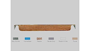SR Smith Frontier II Board 6ft Gray Granite with Clear Tread | 66-209-586S24