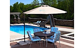 Santiago Cantilever Umbrella | 10ft Octagon | Champagne Linen Olefin | NU6400CH