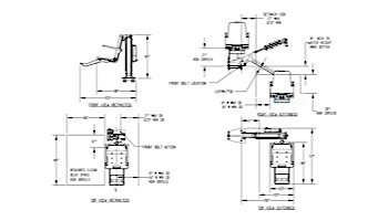 SR Smith ML300 ADA Compliant Flanged Pool Lift | 575-3000