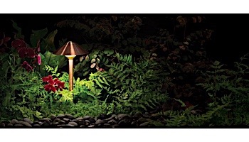 FX Luminaire CA 1 LED Path Light | Verde Speckle | 12" Riser | CA1LED12RVF KIT