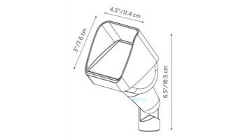 FX Luminaire LC 6 LED Up Light | Zone Dimming | Natural Brass | LCZD6LEDBS
