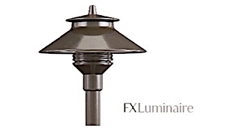 FX Luminaire PL 1 LED Path Light | Flat Black | 12'' Riser | PL1LED12RFB KIT