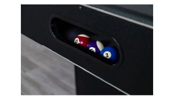 Hathaway Hustler 8-Ft. Pool Table with Ball Return | Black with Blue Felt | NG2520PB BG2520PB