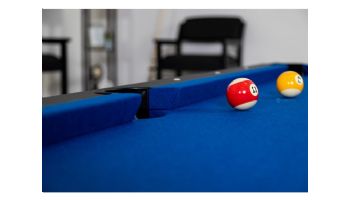 Hathaway Hustler 8-Ft. Pool Table with Ball Return | Black with Blue Felt | NG2520PB BG2520PB