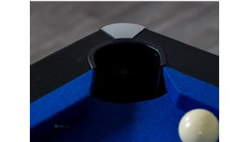 Hathaway Hustler 8-Ft. Pool Table with Ball Return | Black with Blue Felt | NG2520PB BG2520PB