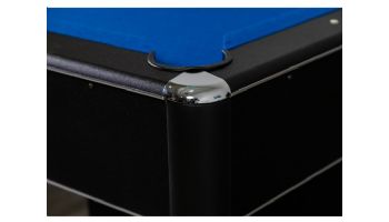 Hathaway Hustler 8-Ft. Pool Table with Ball Return | Black with Blue Felt | NG2520PB BG2520PB