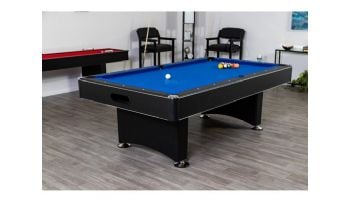 Hathaway Hustler 8-Ft. Pool Table with Ball Return | Black with Blue Felt | NG2520PB BG2520PB