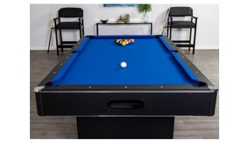 Hathaway Hustler 8-Ft. Pool Table with Ball Return | Black with Blue Felt | NG2520PB BG2520PB