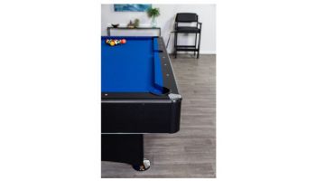 Hathaway Hustler 8-Ft. Pool Table with Ball Return | Black with Blue Felt | NG2520PB BG2520PB