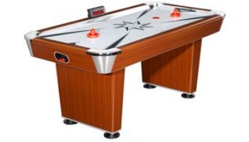 Hathaway Midtown 6-Foot Air Hockey Table with LED Scoring | Cherry Finish | NG1037 BG1037