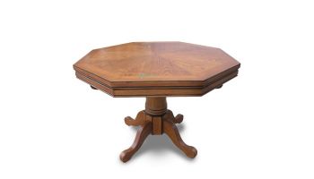 Hathaway Oak 3-In-1 Poker Table with 4 Arm Chairs | Oak Finish | NG2351 BG2351
