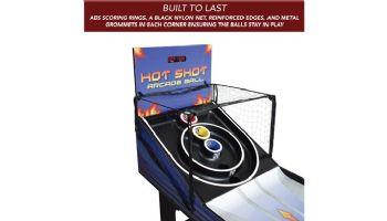 Hathaway Hot Shot 8-Ft. Roll Hop and Score Arcade Game Table with LED Scoring | NG2015 BG2015